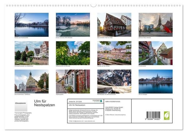 Produktbild: Ulm f&uuml;r Nestspatzen (hochwertiger Premium Wandkalender 2027 DIN A2 quer), Kunstdruck in Hochglanz