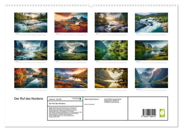 Produktbild: Der Ruf des Nordens (hochwertiger Premium Wandkalender 2026 DIN A2 quer), Kunstdruck in Hochglanz