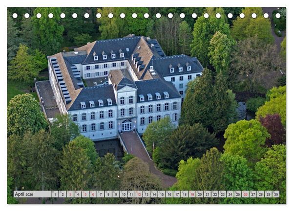 Produktbild: Aachen aus der Luft - Eine Fahrt mit dem Hei&szlig;luftballon (Tischkalender 2026 DIN A5 quer), CALVENDO Monatskalender