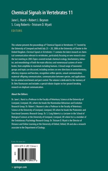 Produktbild: Chemical Signals in Vertebrates 11