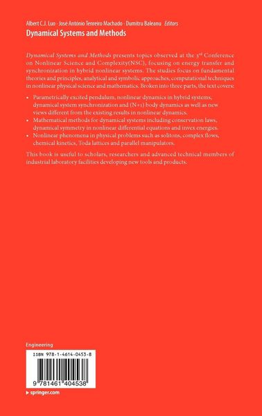 Produktbild: Dynamical Systems and Methods