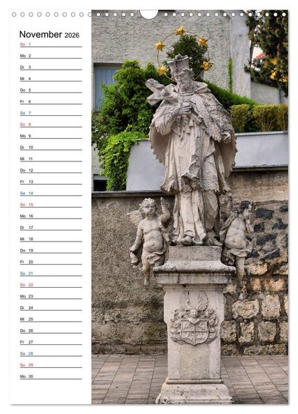 Produktbild: Nepomuk - Der Br&uuml;ckenheilige (Wandkalender 2026 DIN A3 hoch), CALVENDO Monatskalender