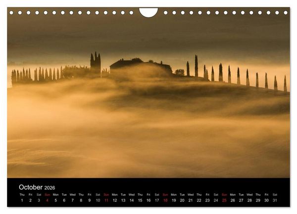 Produktbild: Tuscany Amazing Val d'Orcia (Wall Calendar 2026 DIN A4 landscape), CALVENDO 12 Month Wall Calendar