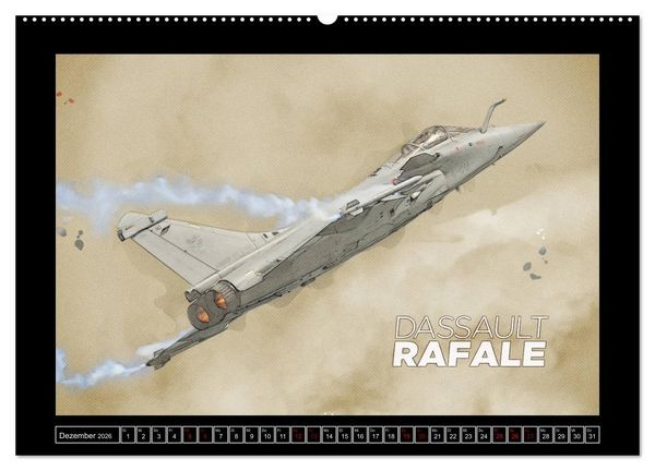 Produktbild: Aero Action Art - Luftfahrt Kunst (hochwertiger Premium Wandkalender 2026 DIN A2 quer), Kunstdruck in Hochglanz