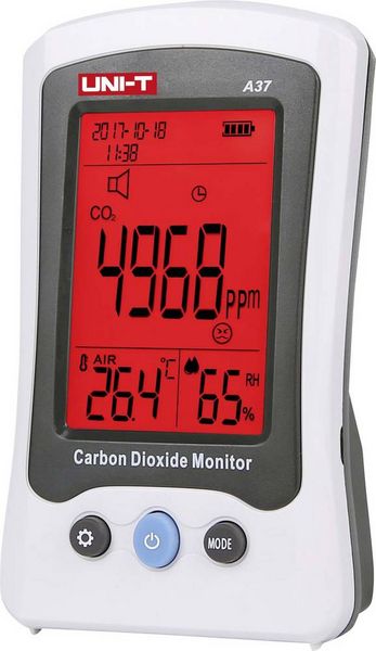 Produktbild: Uni-T A37 Kohlendioxid-Messger&auml;t mit Temperaturmessfunktion