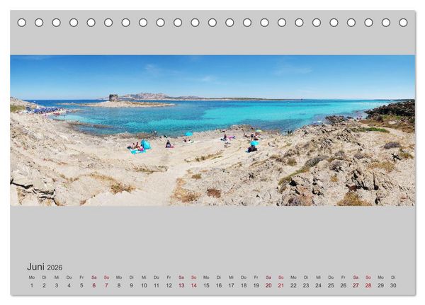Produktbild: Sardinien &ndash; Die Nordk&uuml;ste (Tischkalender 2026 DIN A5 quer), CALVENDO Monatskalender