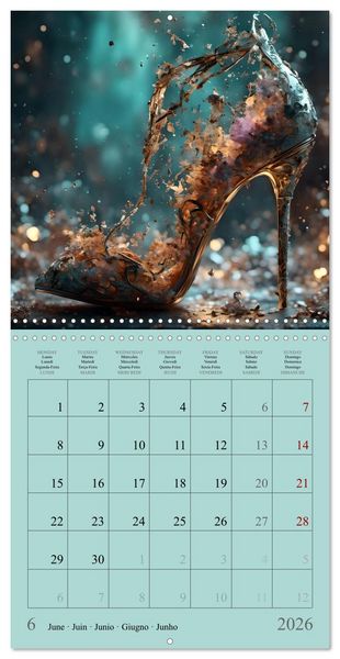 Produktbild: Enchanted by high heels - For shoe lovers (Wall Calendar 2026 12 &times; 12 Inch) CALVENDO 12 Month Wall Calendar