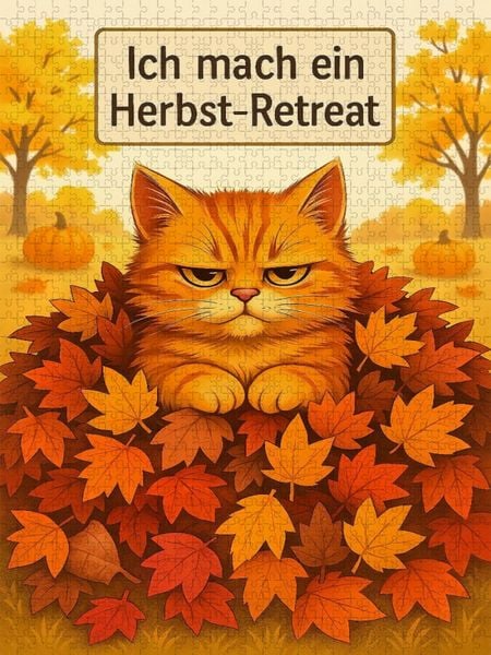Produktbild: CALVENDO Puzzle Mein Herbst-Retreat - jetzt als Puzzle | 1000 Teile Lege-Gr&ouml;&szlig;e 64x48cm Foto-Puzzle f&uuml;r gl&uuml;ckliche Stunden