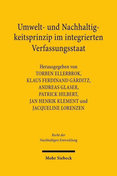 Produktbild: Umwelt- und Nachhaltigkeitsprinzip im integrierten Verfassungsstaat
