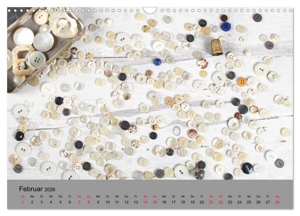 Produktbild: Die Art der Kn&ouml;pfe (Wandkalender 2026 DIN A3 quer), CALVENDO Monatskalender