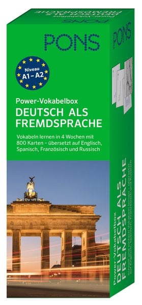 PONS Power-Vokabelbox Deutsch als Fremdsprache, Taschenbuch von , PONS Langenscheidt GmbH, 9783125624764