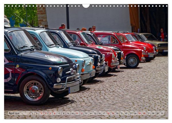 Produktbild: Cinquecento Der kleine Italiener - 60 Jahre zeitloses Kultobjekt (Wandkalender 2026 DIN A3 quer), CALVENDO Monatskalender