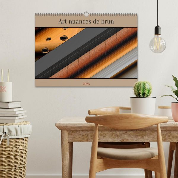 Produktbild: Art nuances de brun (Calendrier mural 2026 DIN A3 vertical), CALVENDO calendrier mensuel