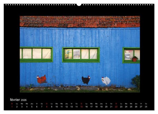 Produktbild: Les Cabanes d'Ol&eacute;ron (Calendrier mural 2026 DIN A2 vertical) calendrier de bureau