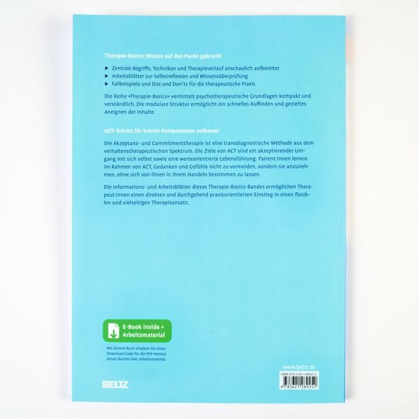 Produktbild: Therapie-Basics Akzeptanz- und Commitmenttherapie (ACT)