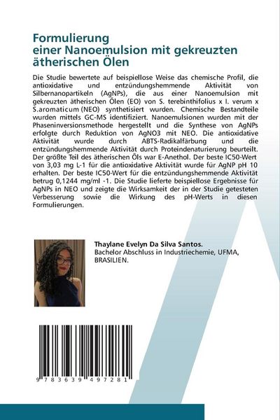 Produktbild: Formulierung einer Nanoemulsion mit gekreuzten &auml;therischen &Ouml;len