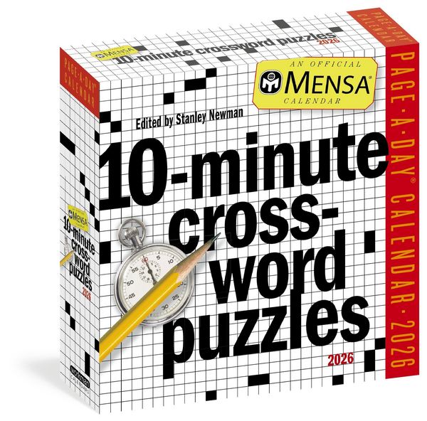 Produktbild: Mensa(r) 10-Minute Crossword Puzzles Page-A-Day(r) Calendar 2026