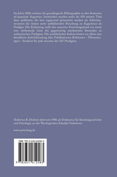 Produktbild: Augustinus von Hippo- &laquo;Sermones ad populum&raquo;