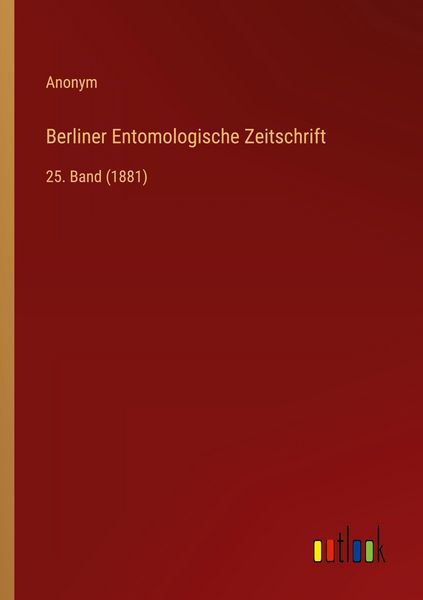 Produktbild: Berliner Entomologische Zeitschrift