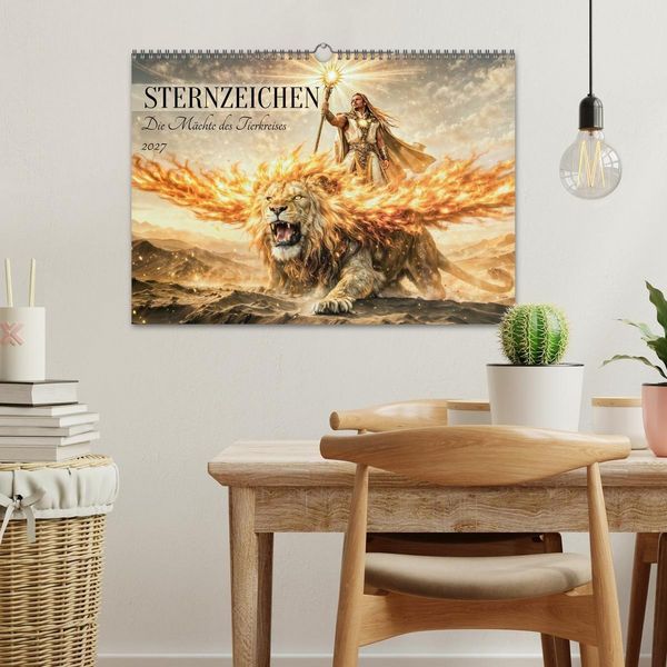 Produktbild: Sternzeichen - Die M&auml;chte des Tierkreises (Wandkalender 2027 DIN A3 quer), CALVENDO Monatskalender