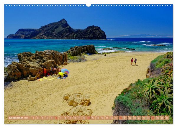 Produktbild: Porto Santo Trauminsel im Atlantik (hochwertiger Premium Wandkalender 2026 DIN A2 quer), Kunstdruck in Hochglanz