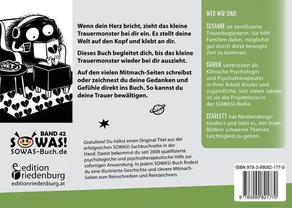 Produktbild: Das kleine Trauermonster - Trauerbew&auml;ltigung zum Mitmachen