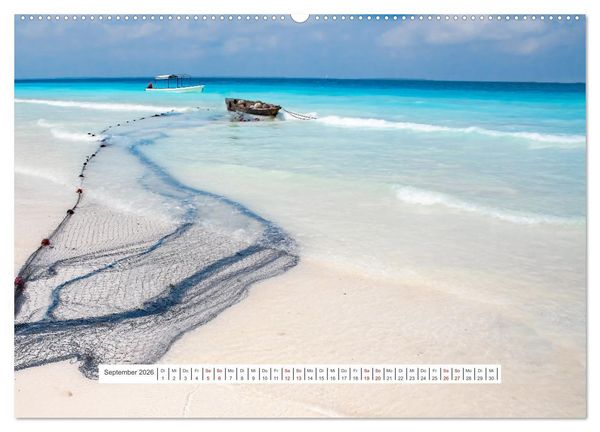 Produktbild: Sansibar - Sonne, Sand, Meer (hochwertiger Premium Wandkalender 2026 DIN A2 quer), Kunstdruck in Hochglanz