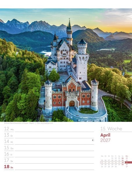 Produktbild: Malerisches Deutschland Wochenplaner Kalender 2027
