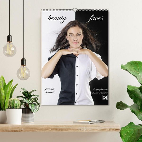 Produktbild: beauty faces - fotografien von michael allmaier (Wandkalender 2026 DIN A2 hoch), CALVENDO Monatskalender