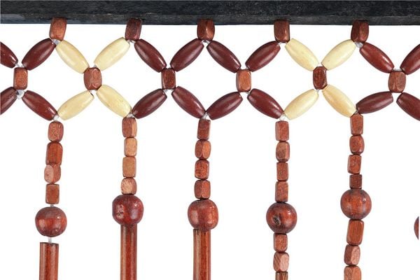 Produktbild: Bambusvorhang Holzperlen, Bambusperlen-Vorhang aus echter Handarbeit
