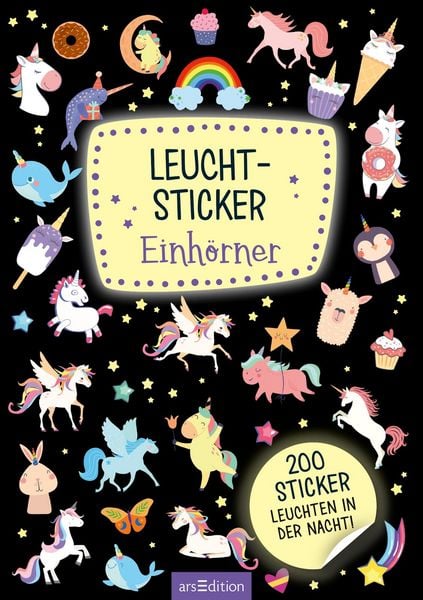 Produktbild: Leucht-Sticker &ndash; Einh&ouml;rner