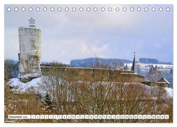 Produktbild: Burgenland Eifel (Tischkalender 2026 DIN A5 quer), CALVENDO Monatskalender