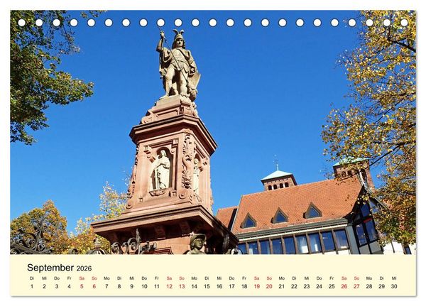 Produktbild: Willkommen in Bensheim an der Bergstra&szlig;e (Tischkalender 2026 DIN A5 quer), CALVENDO Monatskalender