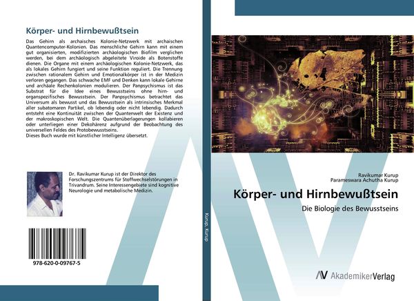 Körper- und Hirnbewußtsein, Taschenbuch von Ravikumar Kurup , Parameswara Achutha Kurup, AV Akademikerverlag, 9786200097675