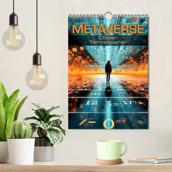 Produktbild: METAVERSE Cooler Terminplaner (Wandkalender 2026 DIN A4 hoch), CALVENDO Monatskalender