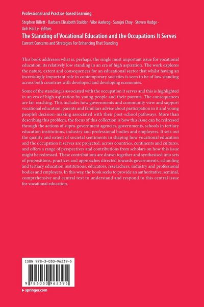 Produktbild: The Standing of Vocational Education and the Occupations It Serves