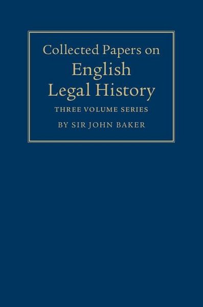 Produktbild: Collected Papers on English Legal History
