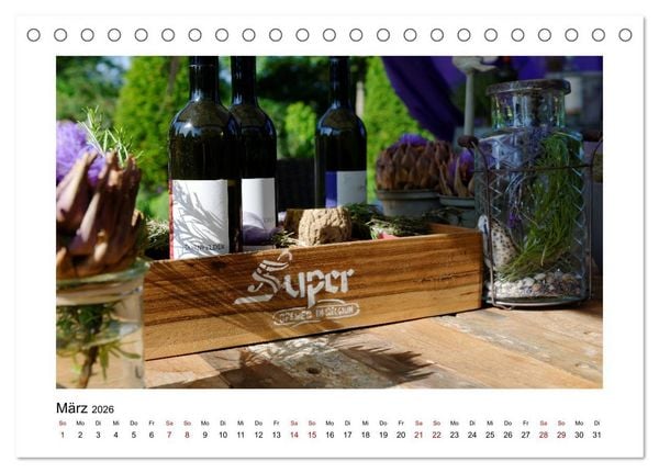 Produktbild: Garten-Idylle 2026 (Tischkalender 2026 DIN A5 quer), CALVENDO Monatskalender