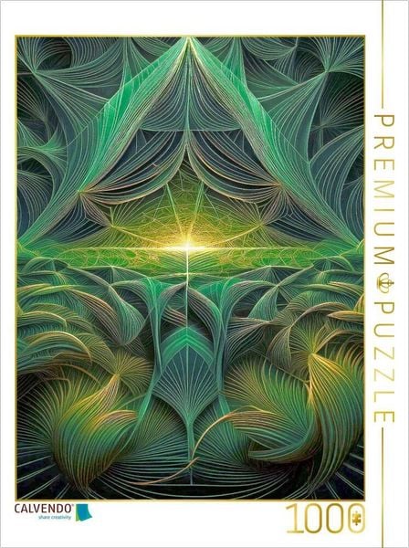 CALVENDO Puzzle Sonne im Grasdschungel | 1000 Teile Lege-Größe 64x48cm Foto-Puzzle für glückliche Stunden