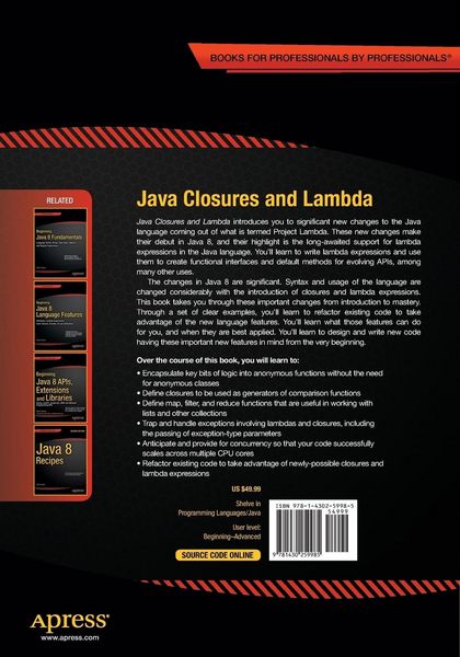 Produktbild: Java Closures and Lambda