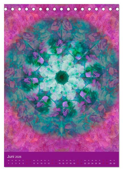 Produktbild: Meditative Pflanzenmandalas (Tischkalender 2026 DIN A5 hoch), CALVENDO Monatskalender