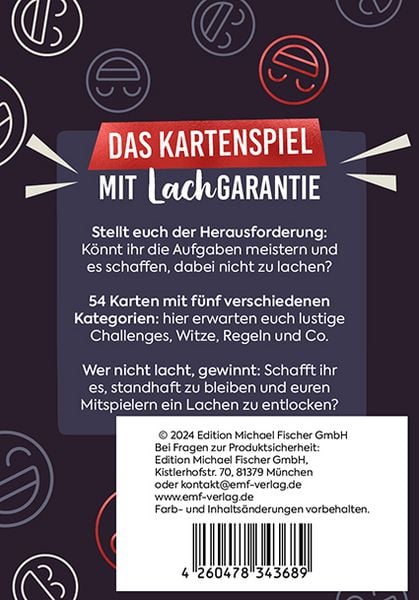 Produktbild: Kartenspiel: LOL &ndash; Achtung Lachverbot! Das verr&uuml;ckte Partyspiel