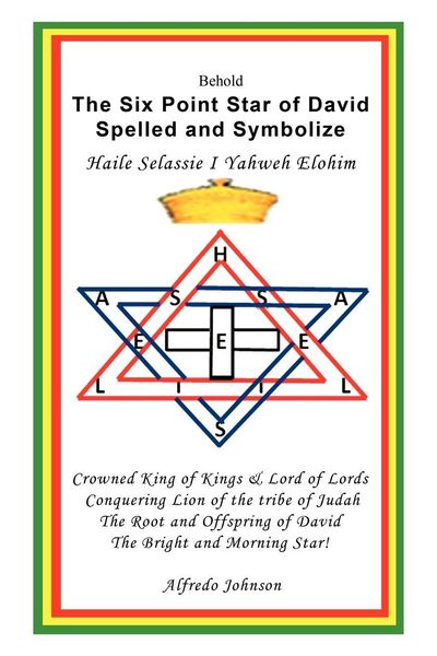 Produktbild: The Six Point Star of David Spelled and Symbolize Haile Selassie I