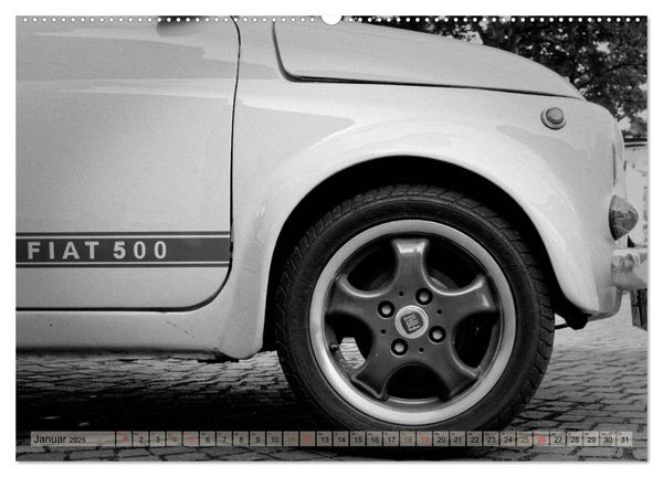 Produktbild: il Cinquecento - Details im Fokus - im Look eines legend&auml;ren Analogfilms (hochwertiger Premium Wandkalender 2025 DIN A2 quer), Kunstdruck in Hochglanz