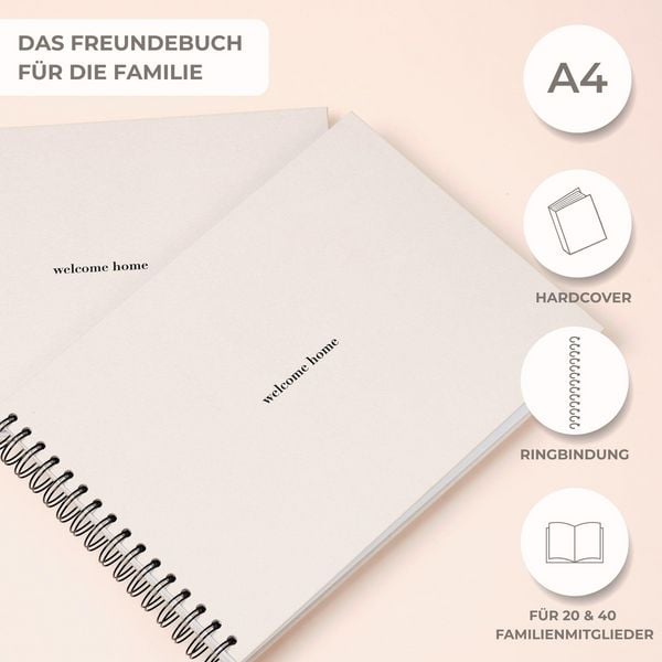 Produktbild: "welcome home" Familienbuch - 40 Mitglieder