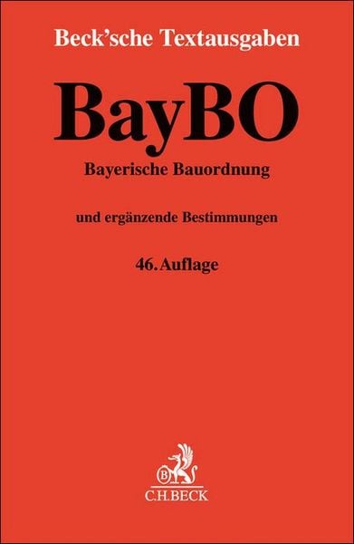 Produktbild: Bayerische Bauordnung. BayBO