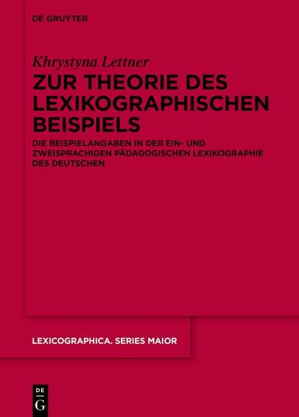 Produktbild: Zur Theorie des lexikographischen Beispiels
