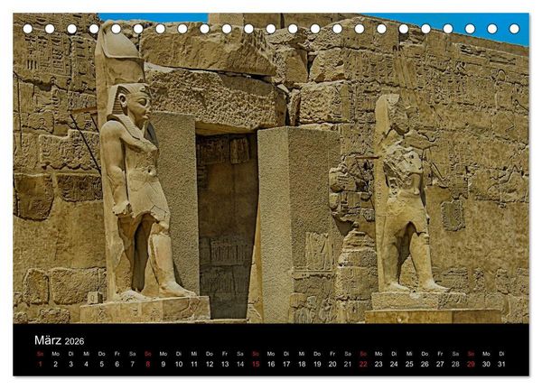 Produktbild: Luxor in Bildern - Auf den Spuren des antiken &Auml;gypten in Theben Ost und Theben West (Tischkalender 2026 DIN A5 quer), CALVENDO Monatskalender