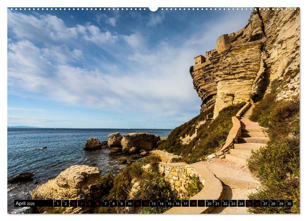 Produktbild: Bonifacio. Korsika (hochwertiger Premium Wandkalender 2026 DIN A2 quer), Kunstdruck in Hochglanz