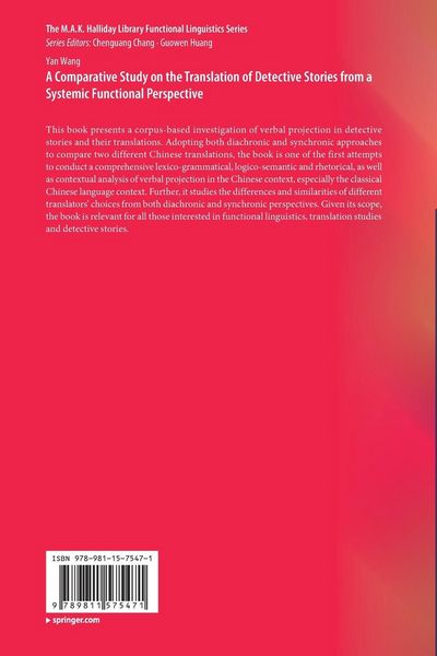 Produktbild: A Comparative Study on the Translation of Detective Stories from a Systemic Functional Perspective